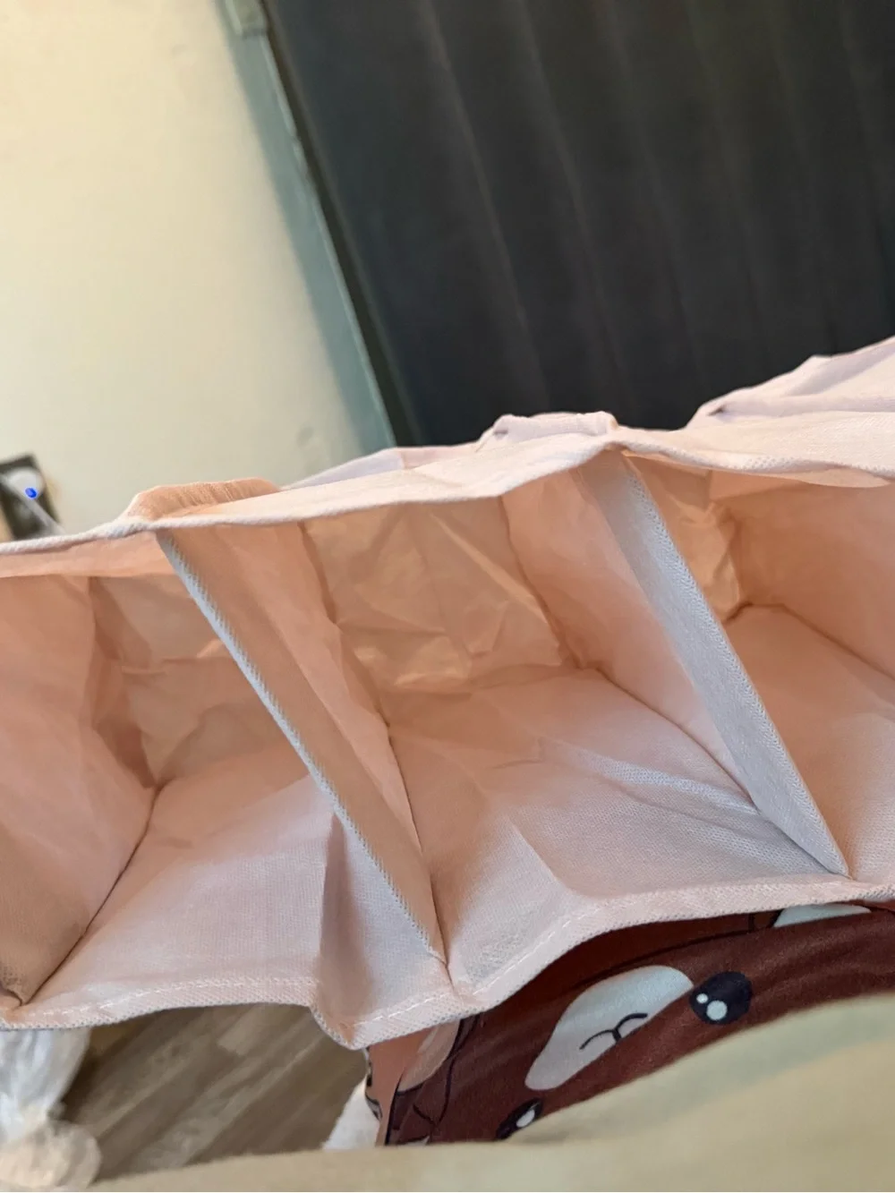 Women’s Pink Foldable Tote Organizer Bag